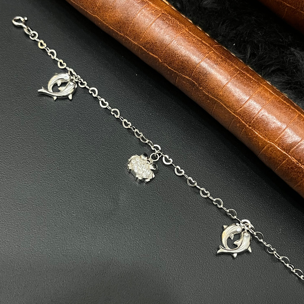 Silver Ladies Bracelet Bird Charms