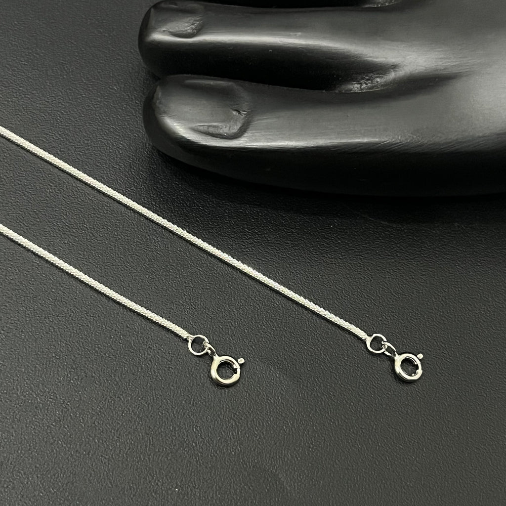 Silver Ladies Anklet V Plain 925
