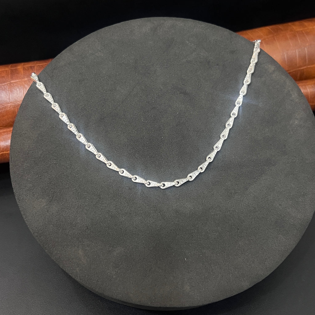 Silver Mens Chain Royal Petal Link 925