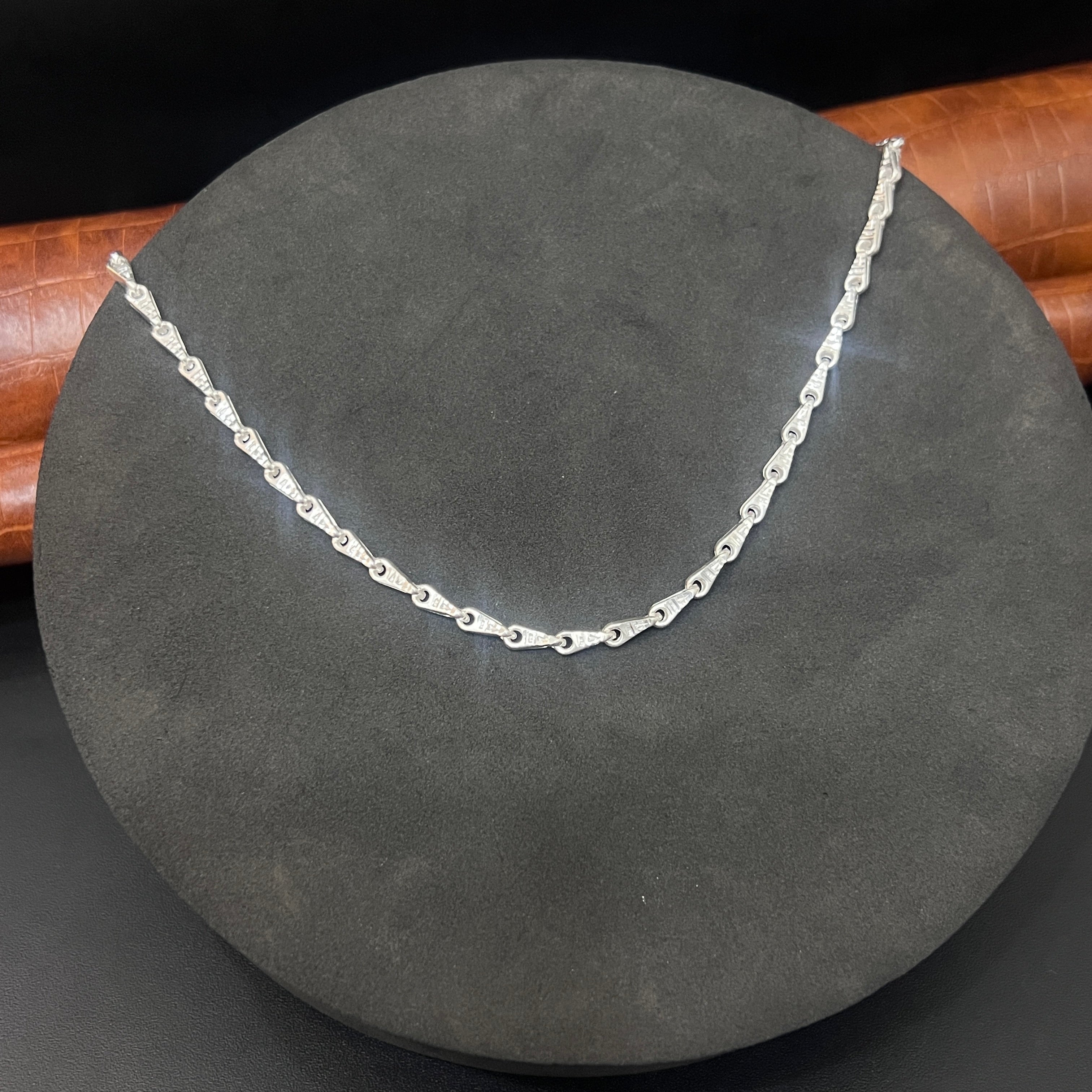 Silver Mens Chain Royal Petal Link 925