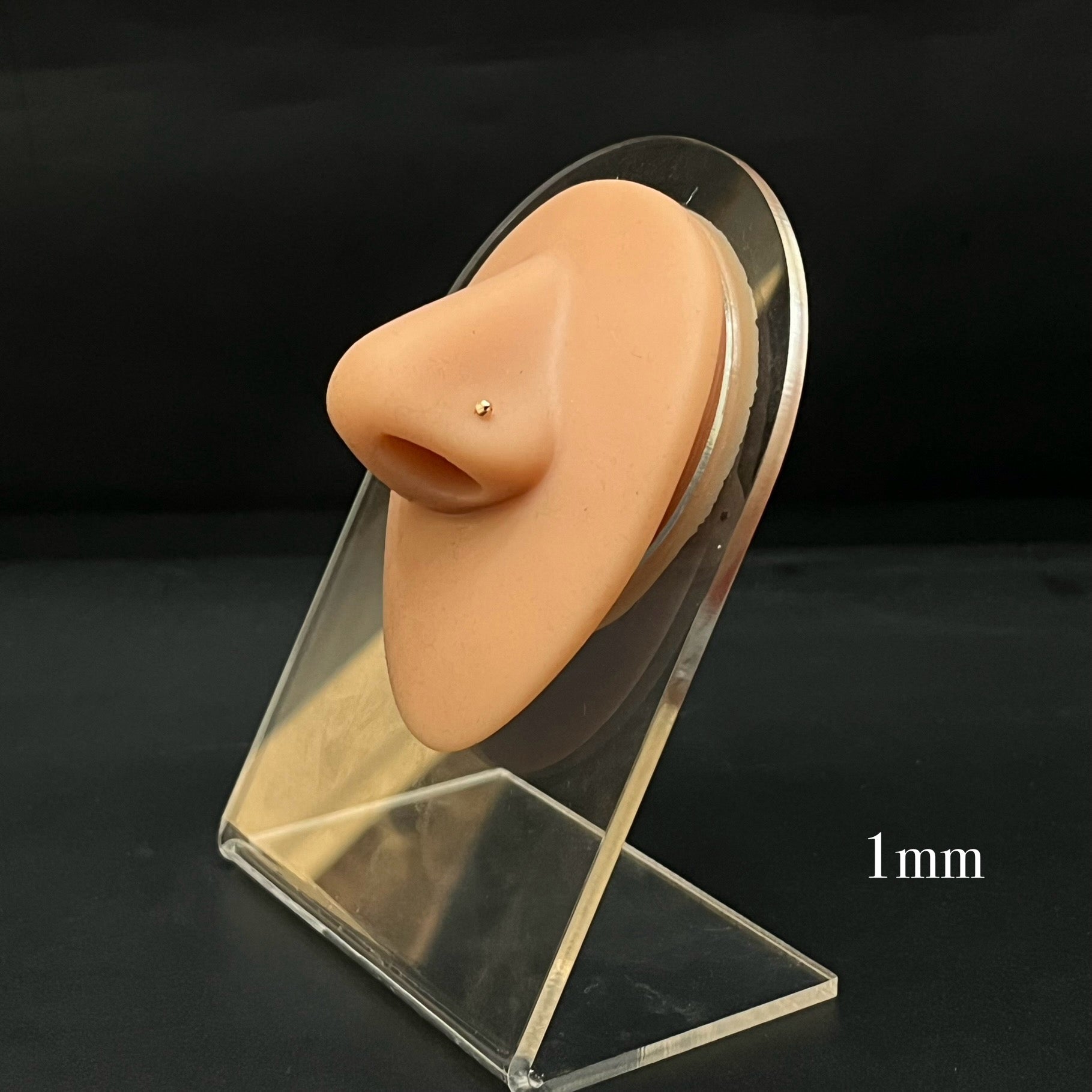Gold Nosepins 1mm Plain