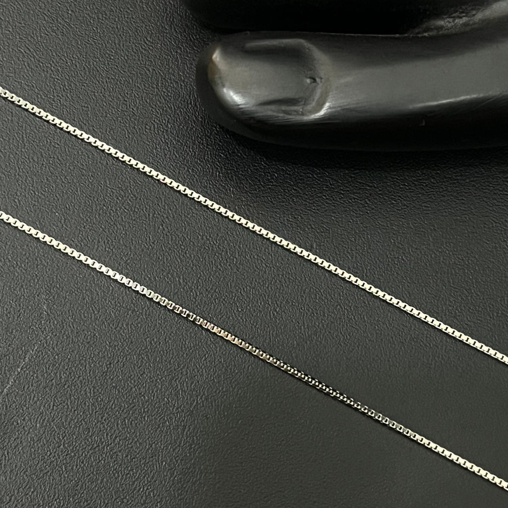 Silver Ladies Anklet Box Chain 925