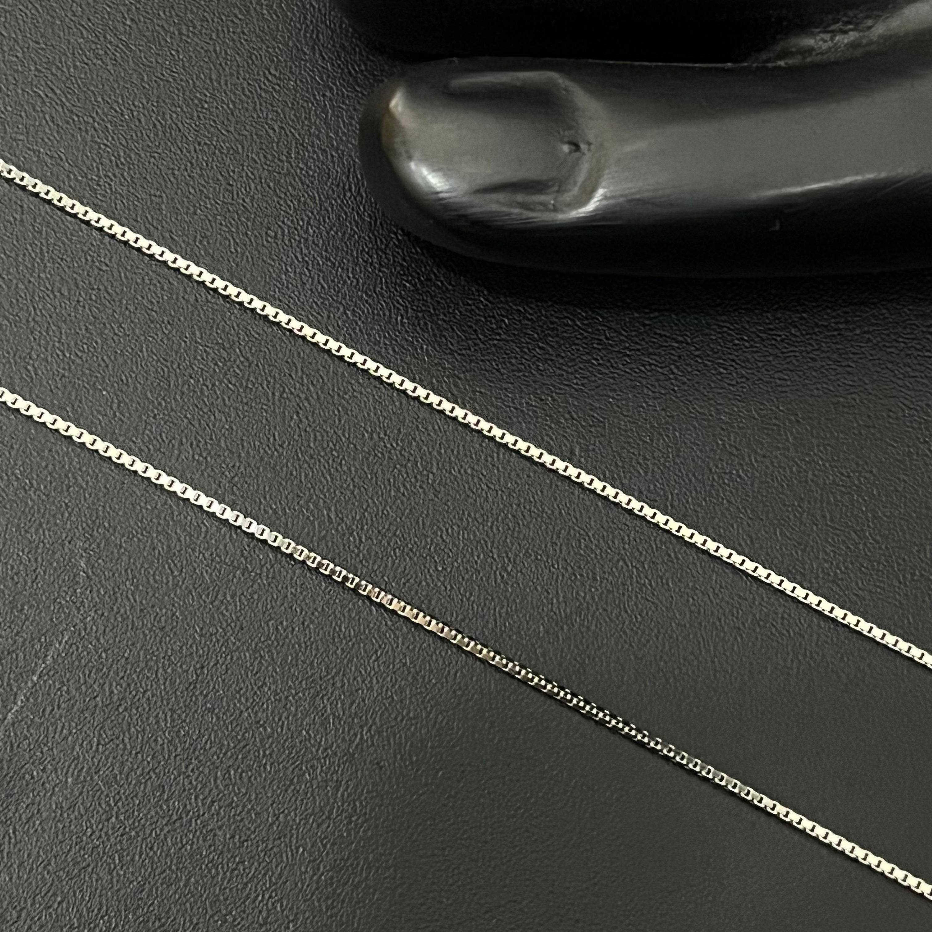 Silver Ladies Anklet Box Chain 925