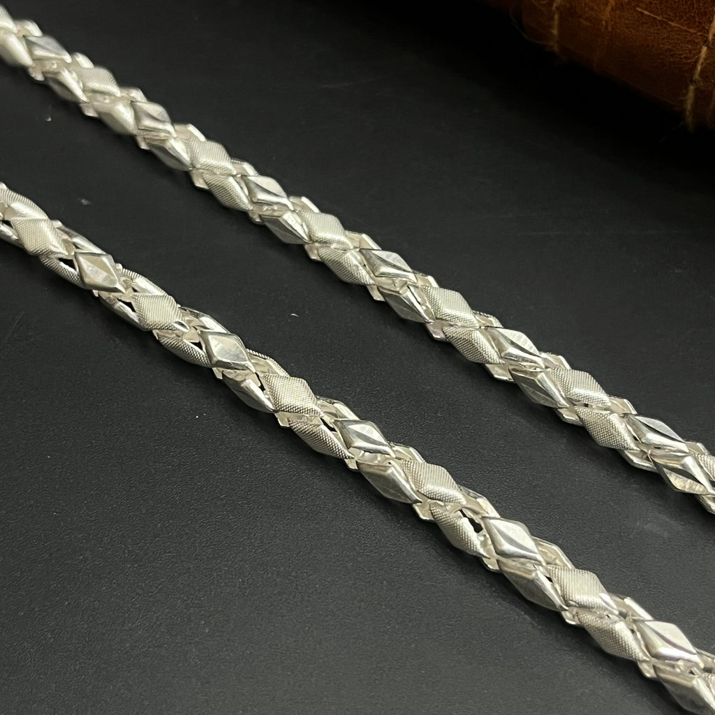 Silver Mens Chain Premium Kathli Cut MatDisc Editon M03 925