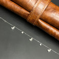Silver Ladies Bracelet Dainty Butterfly & Crystal Link 925