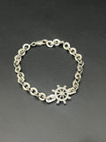 Silver Mens Bracelet Anchor Link 925