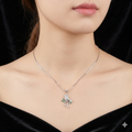 Silver Ladies Chain Bird With Branch