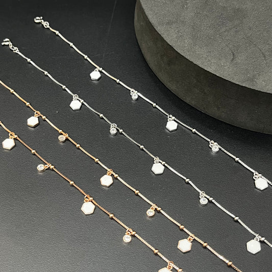 Ladies Anklet Beads & Hangings Charms