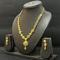 Silver Necklace & Stud Set Gold Finished Turkey Design T2