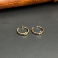 Silver Ladies Toe Ring Green 3 Dots RG 925