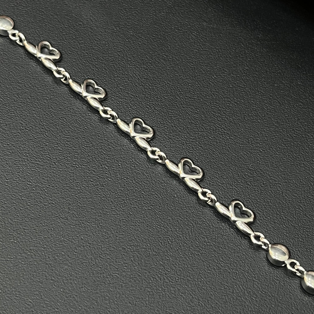 Silver Ladies Bracelet Rhodium R02 925