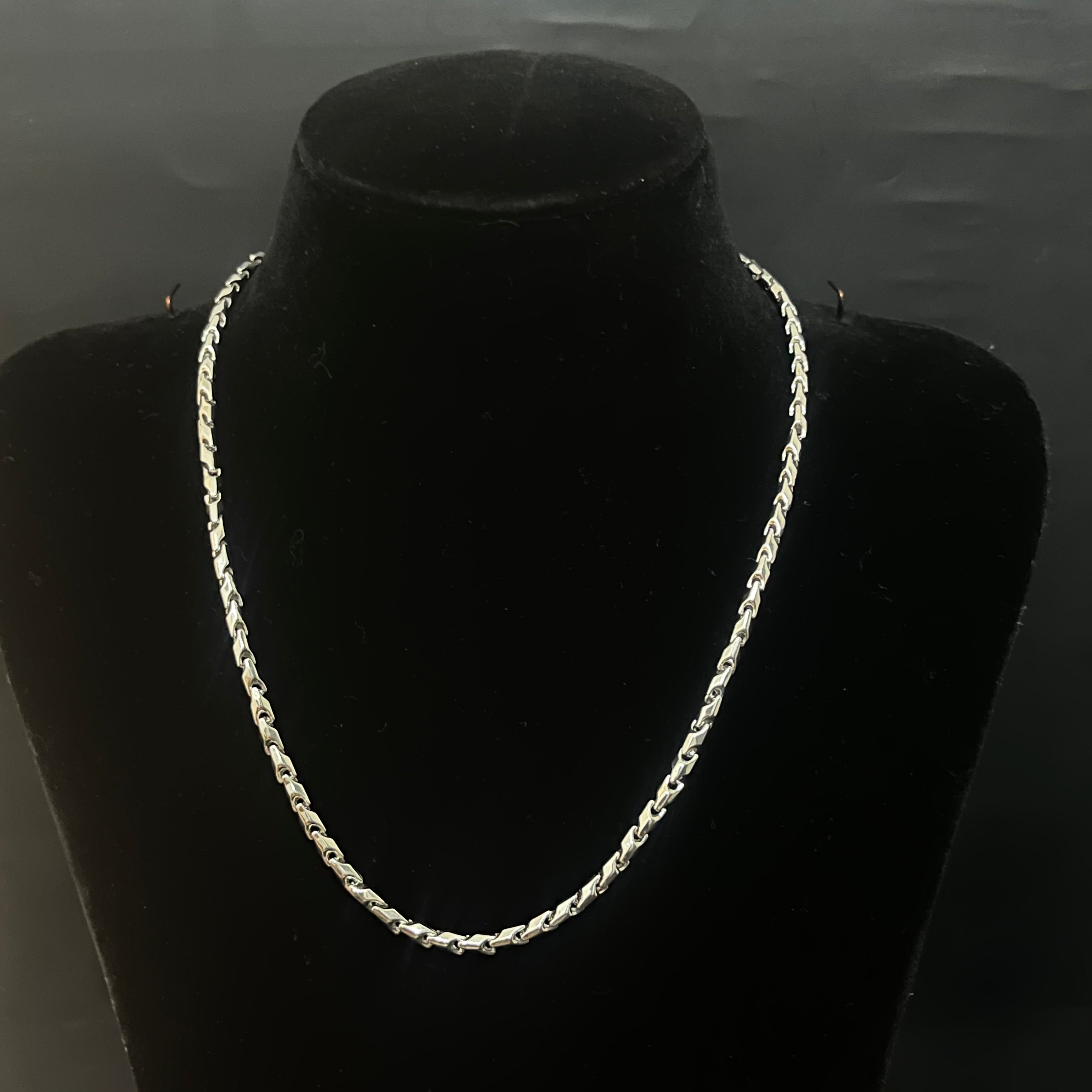 Silver Mens Chain Bullet Bahubali