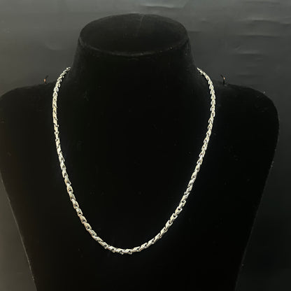 Silver Mens Chain Bullet Bahubali