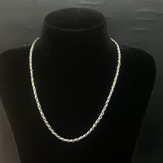 Silver Mens Chain Bullet Bahubali