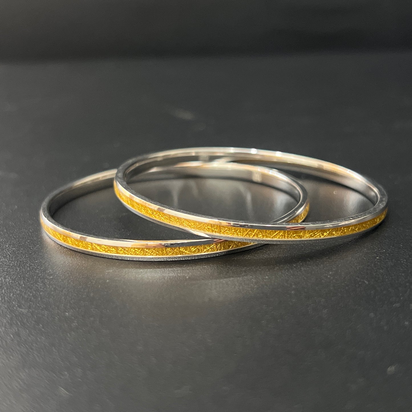 Ladies Bangles_ Gold foil