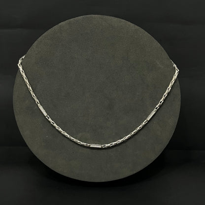 Silver Mens Chain Choco Oval Kathli