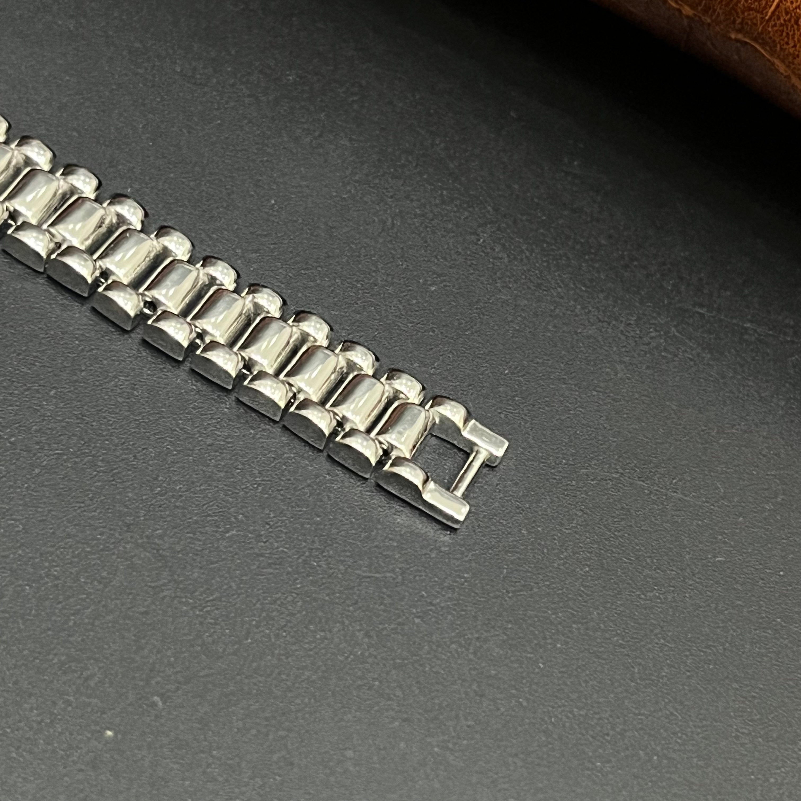 Silver Unisex Bracelet Elegant Honeyhub Center Link Chain 925