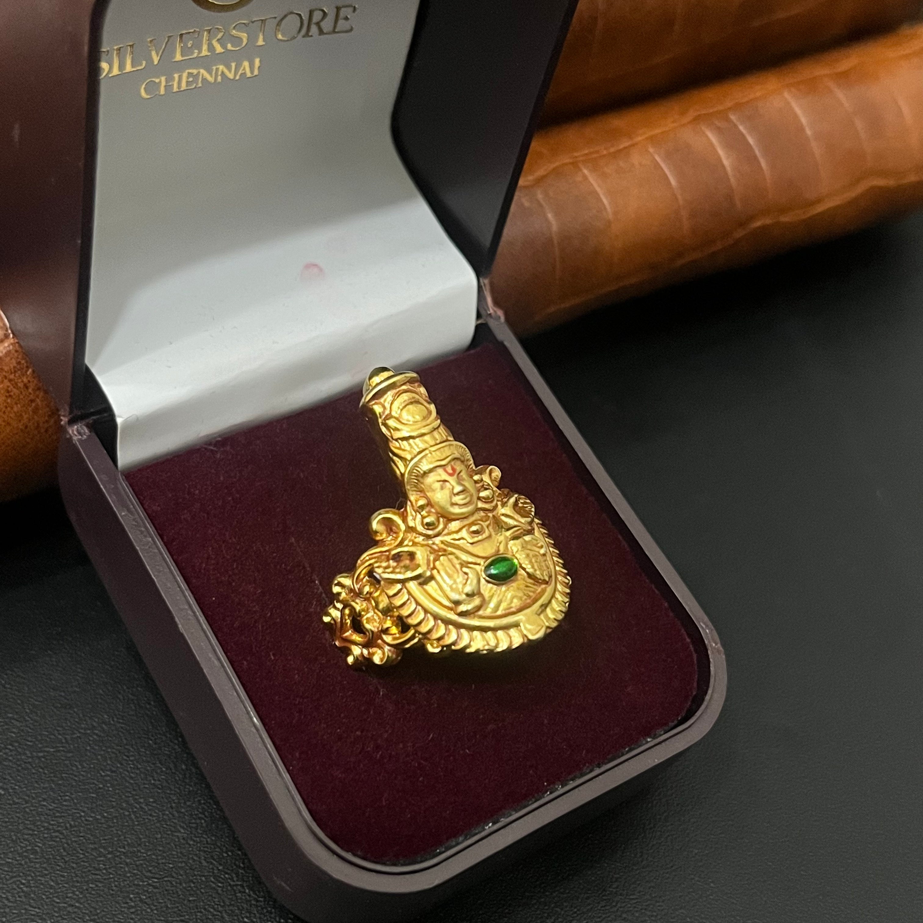 Silver Ring Tirupathi Balaji Gold Finished 925 4
