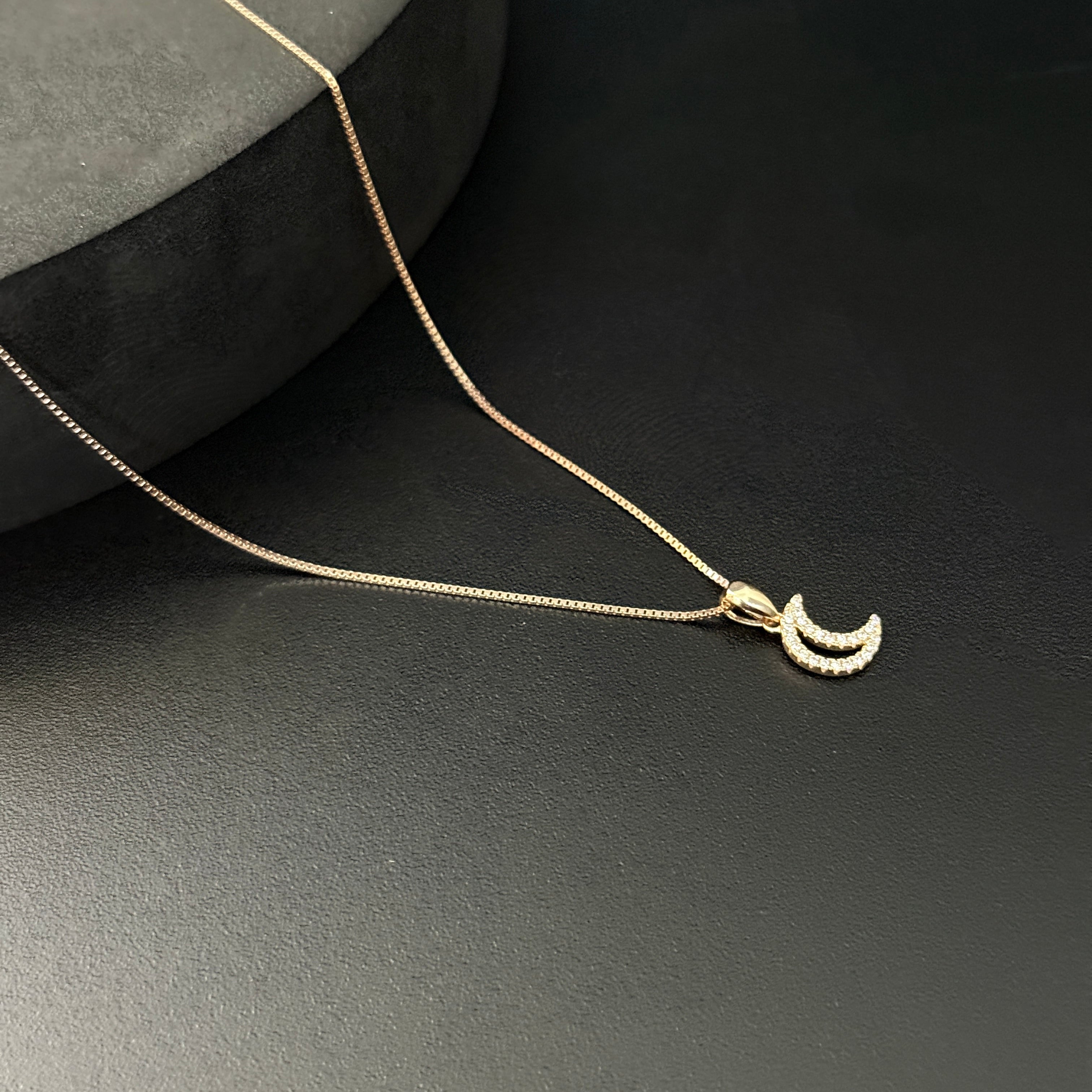 Ladies Pendant RoseGold Moon