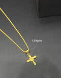 Cross Pendant Gold 916 KDM BIS Hallmarked
