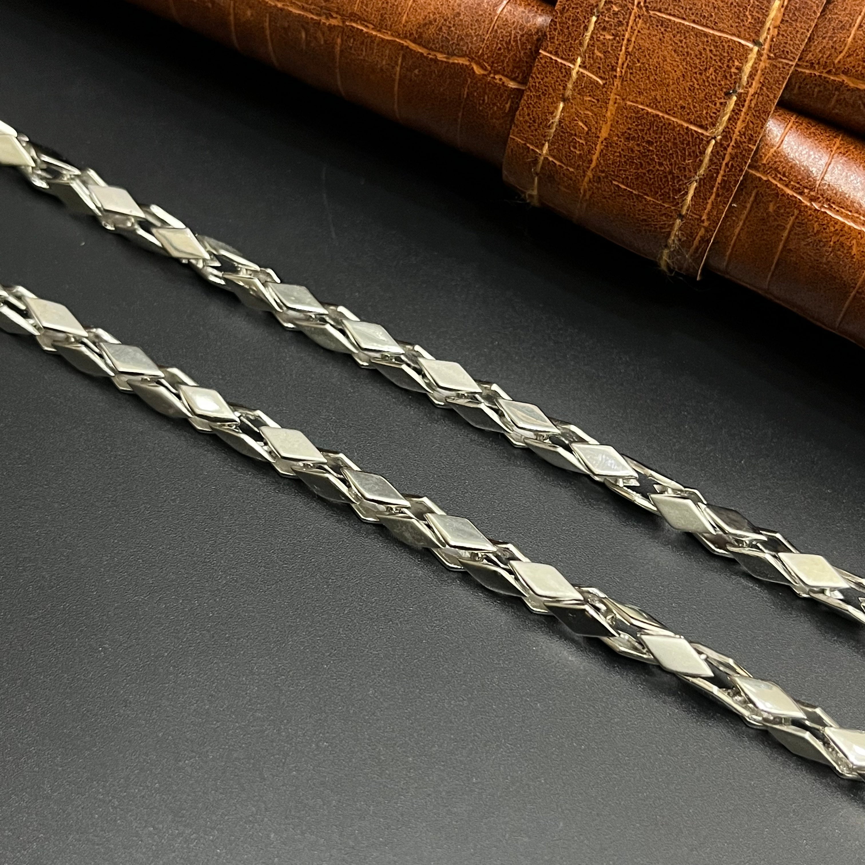 Silver Mens chain Kathli Classic Mat Finish 925