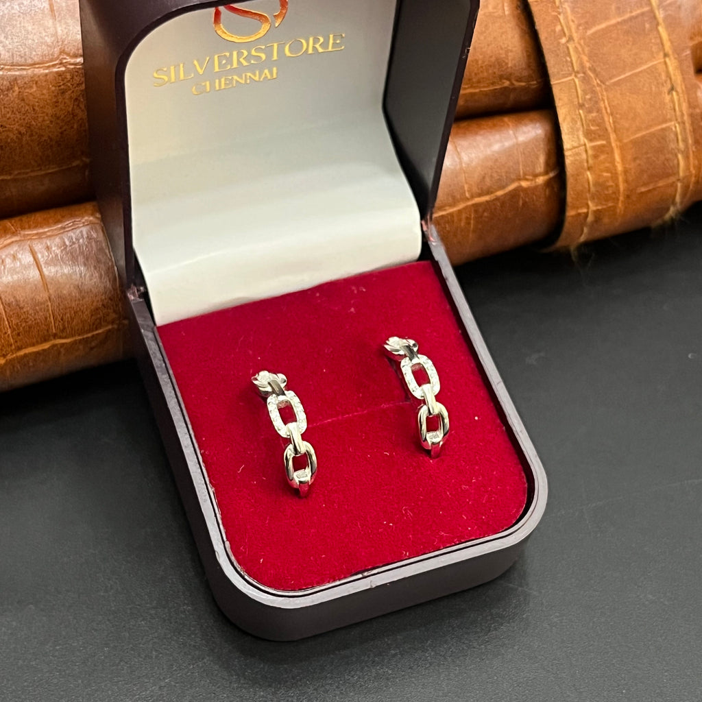 Silver Ladies Toe Ring Diagonal Box 925