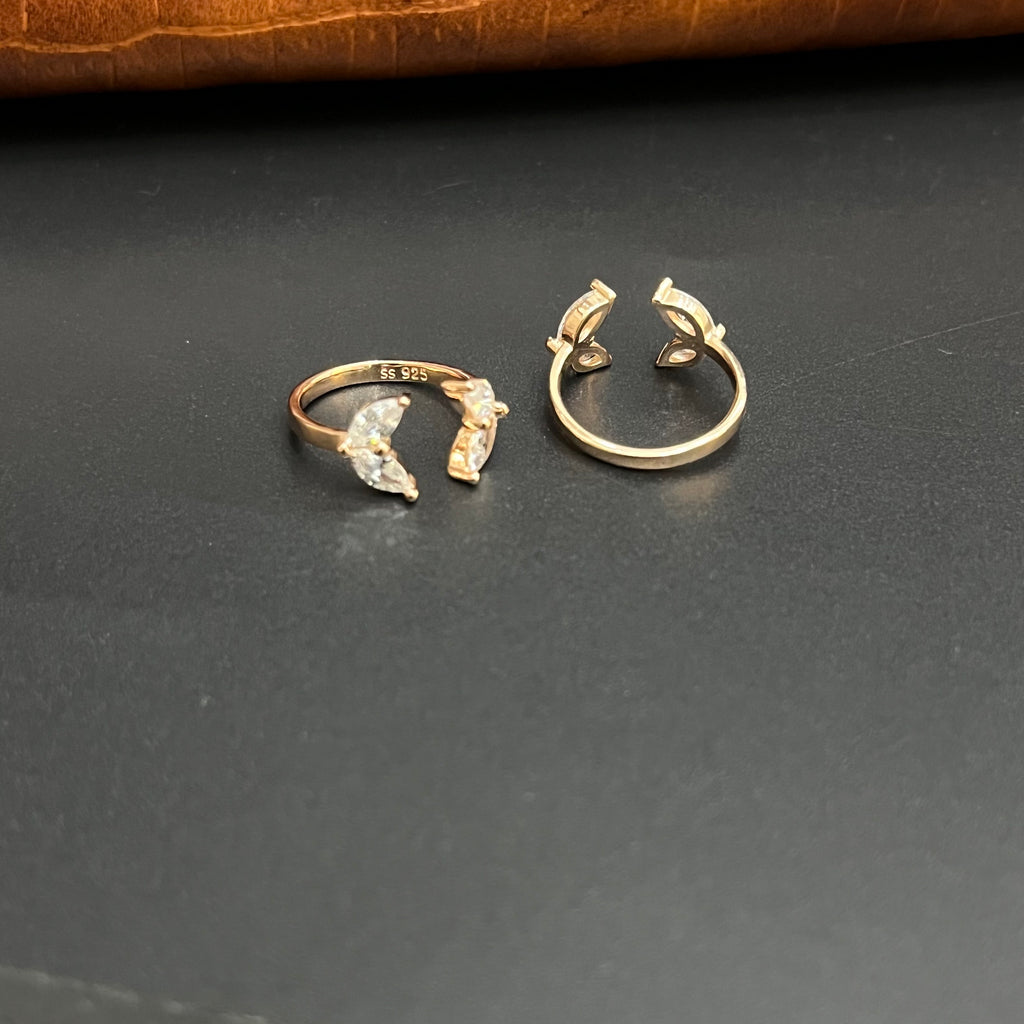Silver Ladies Toe Rings Dolphin Fins Rosegold 925