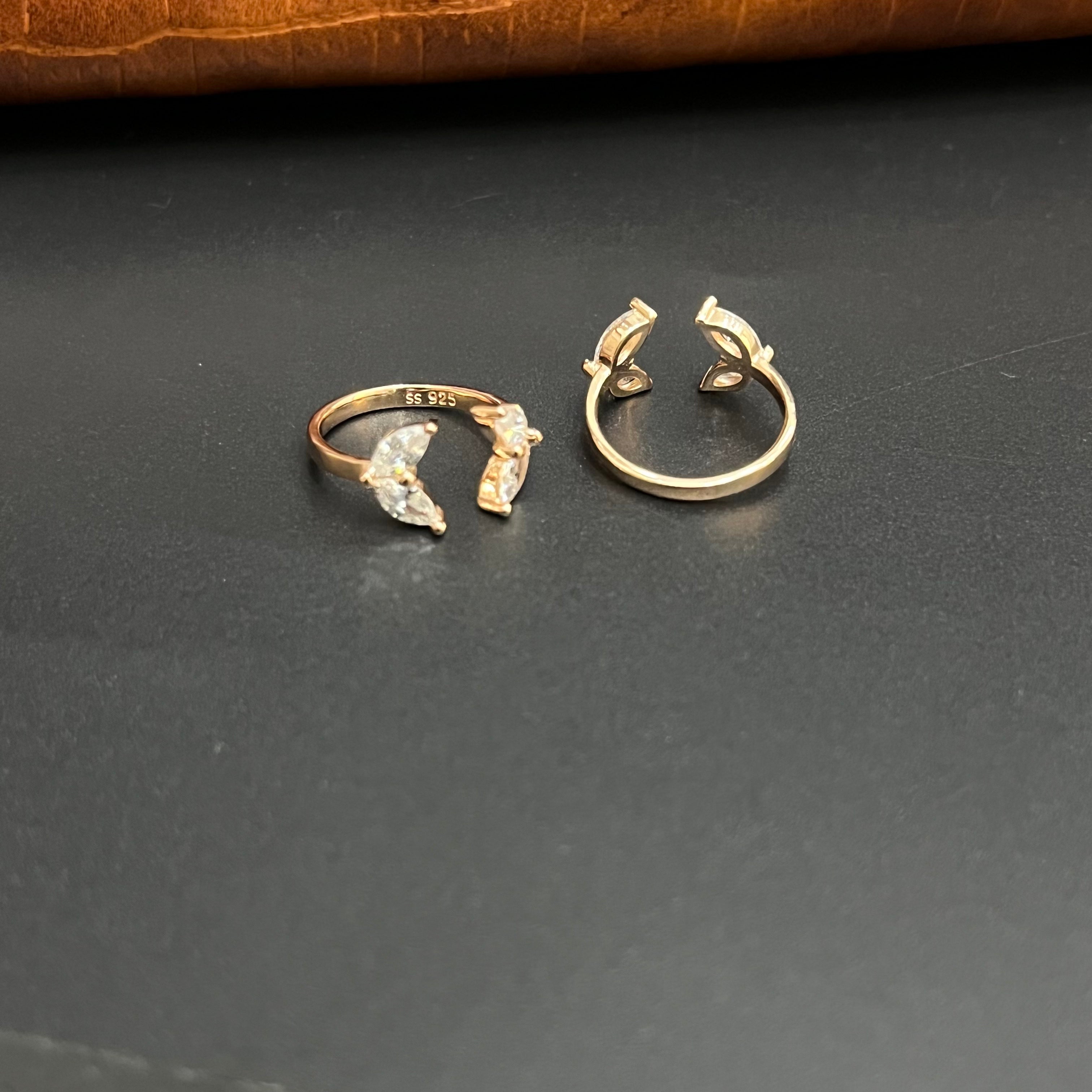 Silver Ladies Toe Rings Dolphin Fins Rosegold 925