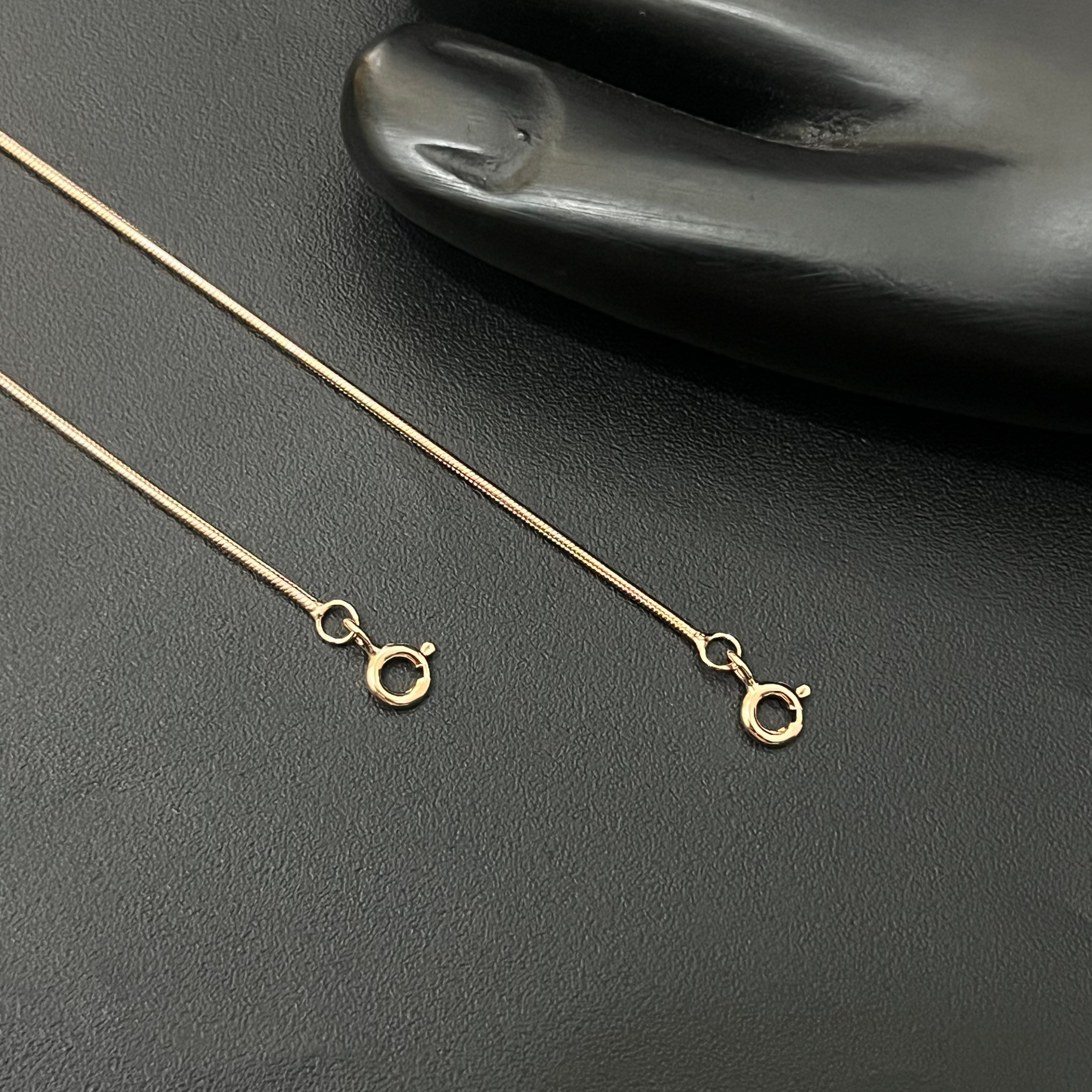 Silver Ladies Anklet Slim Plain V 925