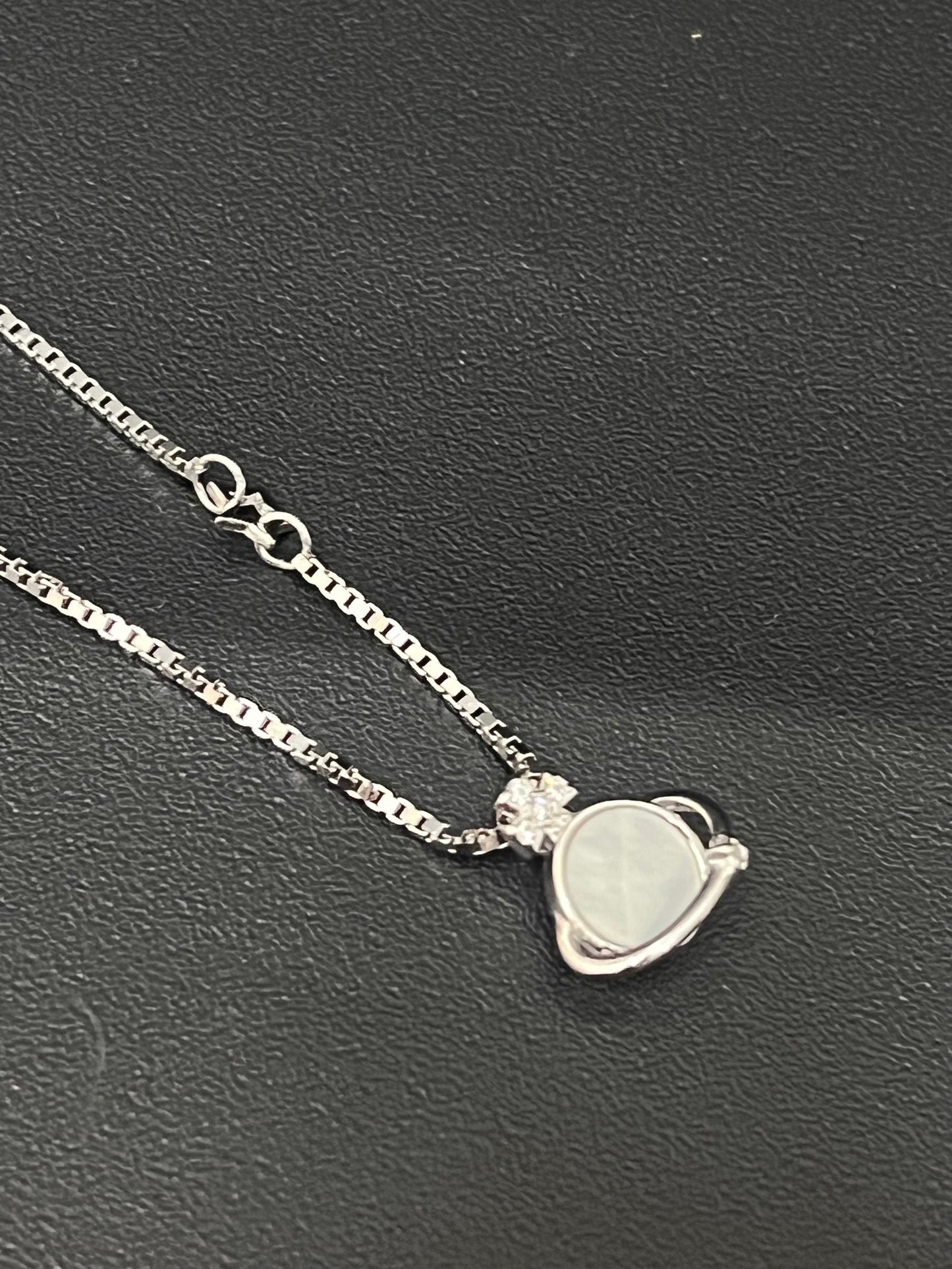 Ladies Pendant Chain _Italian White stone Ring