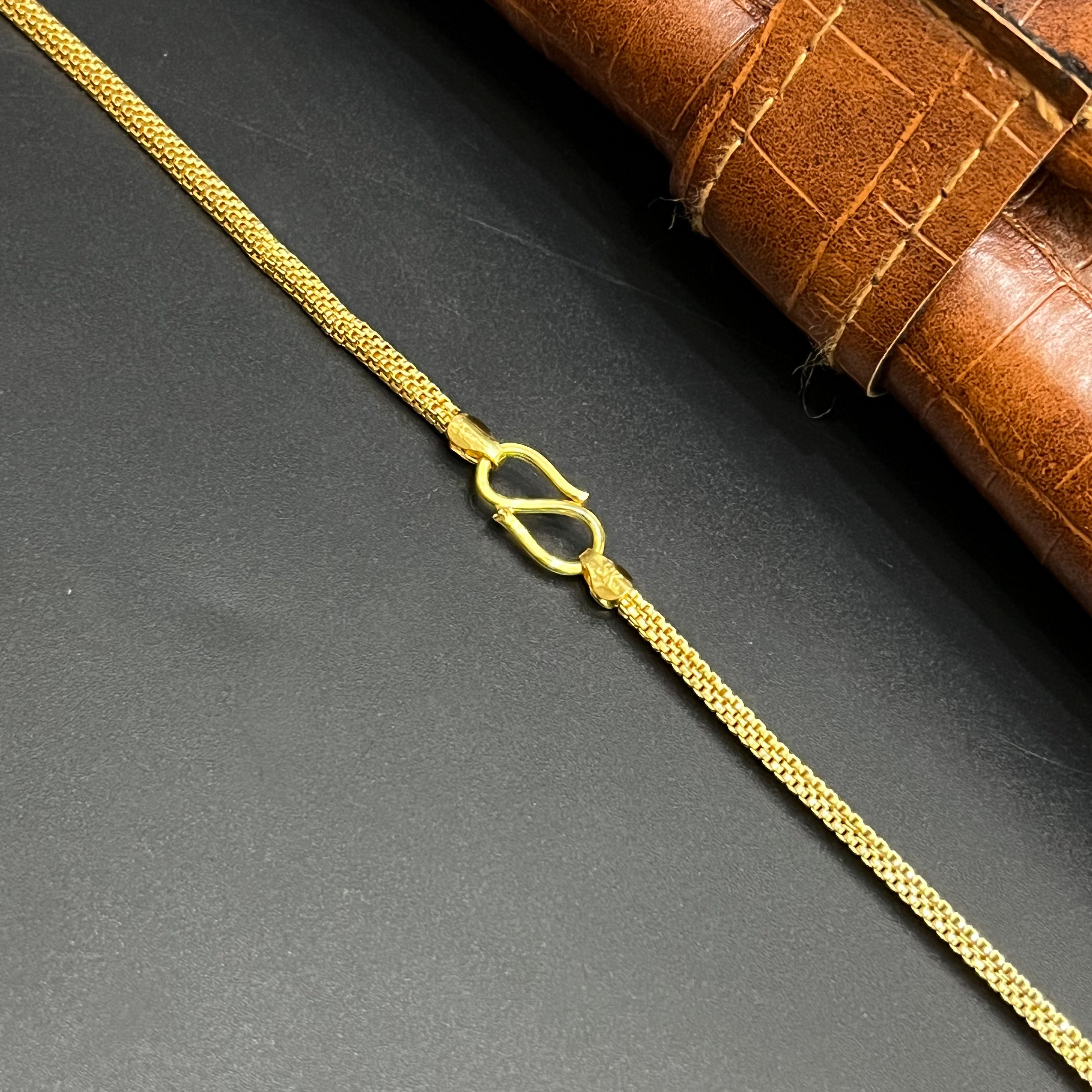 Silver Ladies Chain Classic Dokiya Edition Gold Finish M01 925