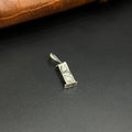 Silver Ladies Pendant Royal Dual Stone Bar 925