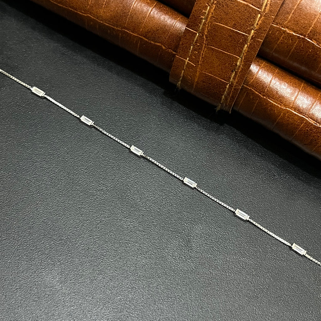 Silver Ladies Bracelet Silver Link Luxe 925