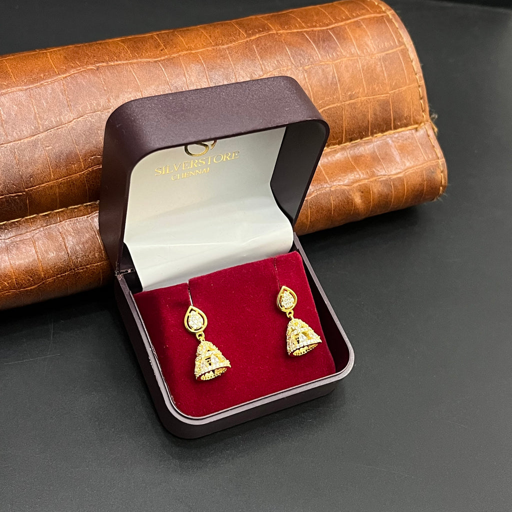 Silver Ladies Jimki Traditional Elegance Bell Gold Finish 925
