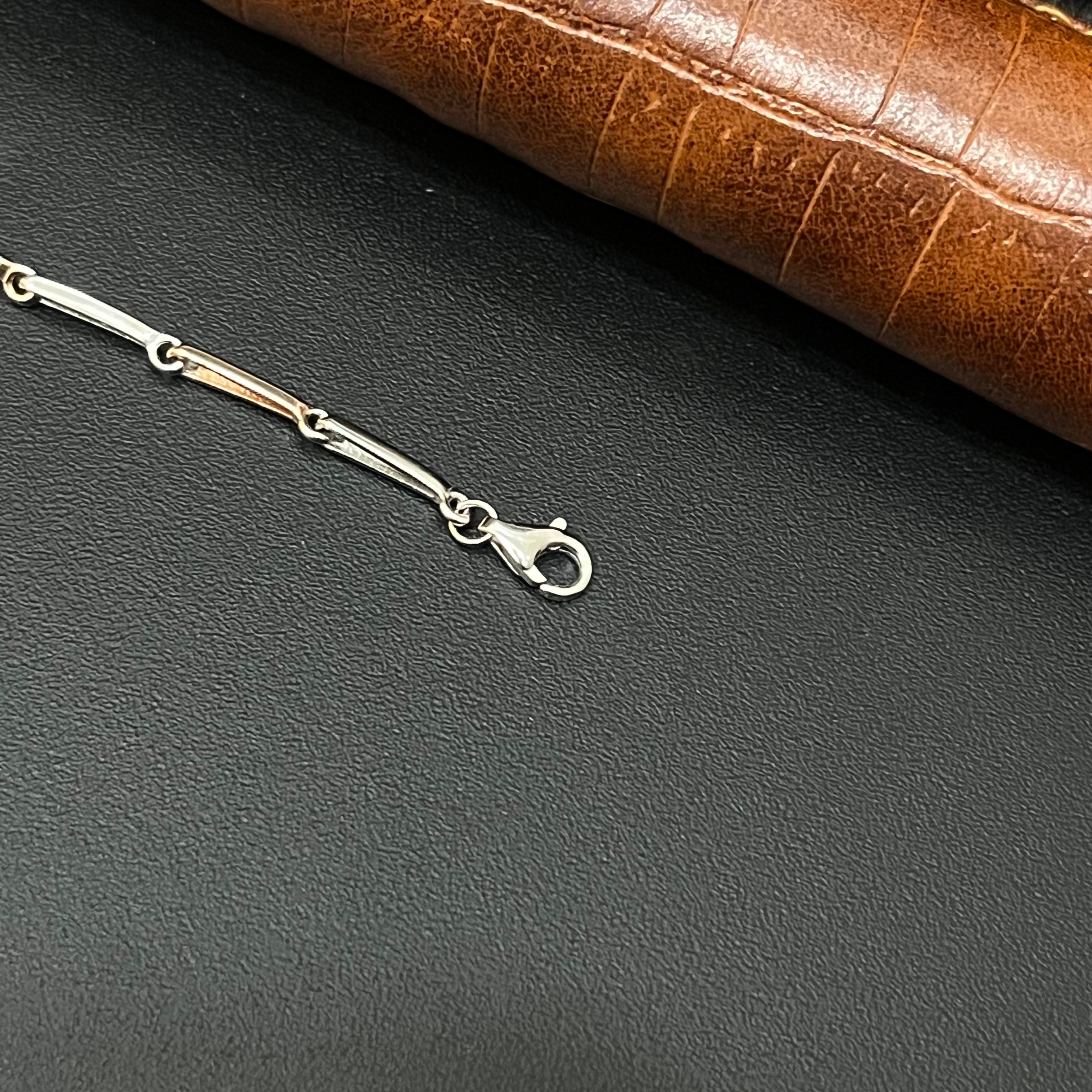 Silver Ladies Bracelet flowers Two Tone