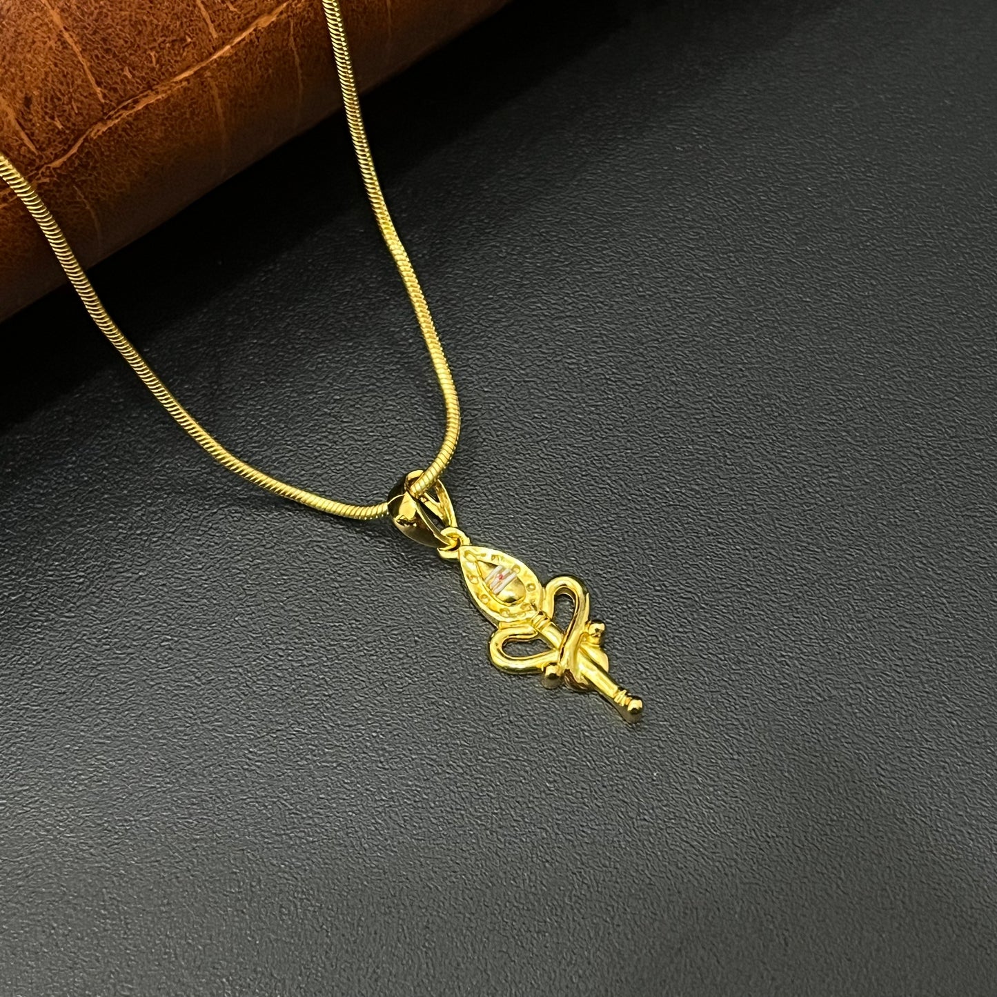 Silver Vel Gold Finished Pendant