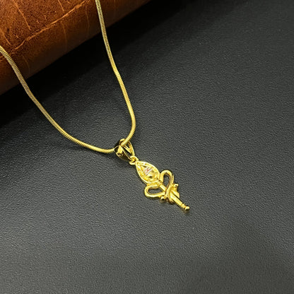 Silver Vel Gold Finished Pendant