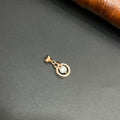 Silver Ladies Pendant Double Halo Elegance Rose Gold 925