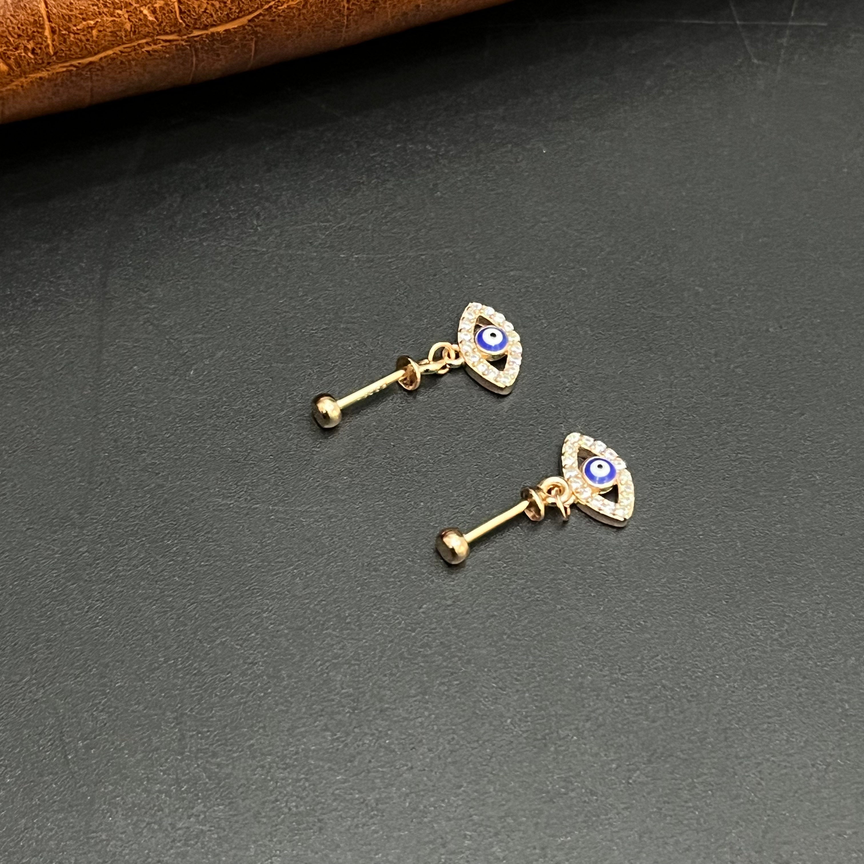 Silver Ladies Bugdi Evil Eye Rose Gold 925