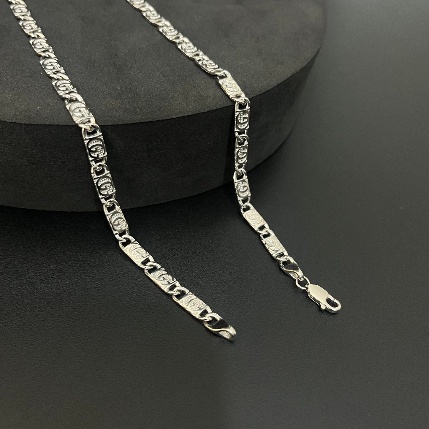 Silver Mens Chain Gucci