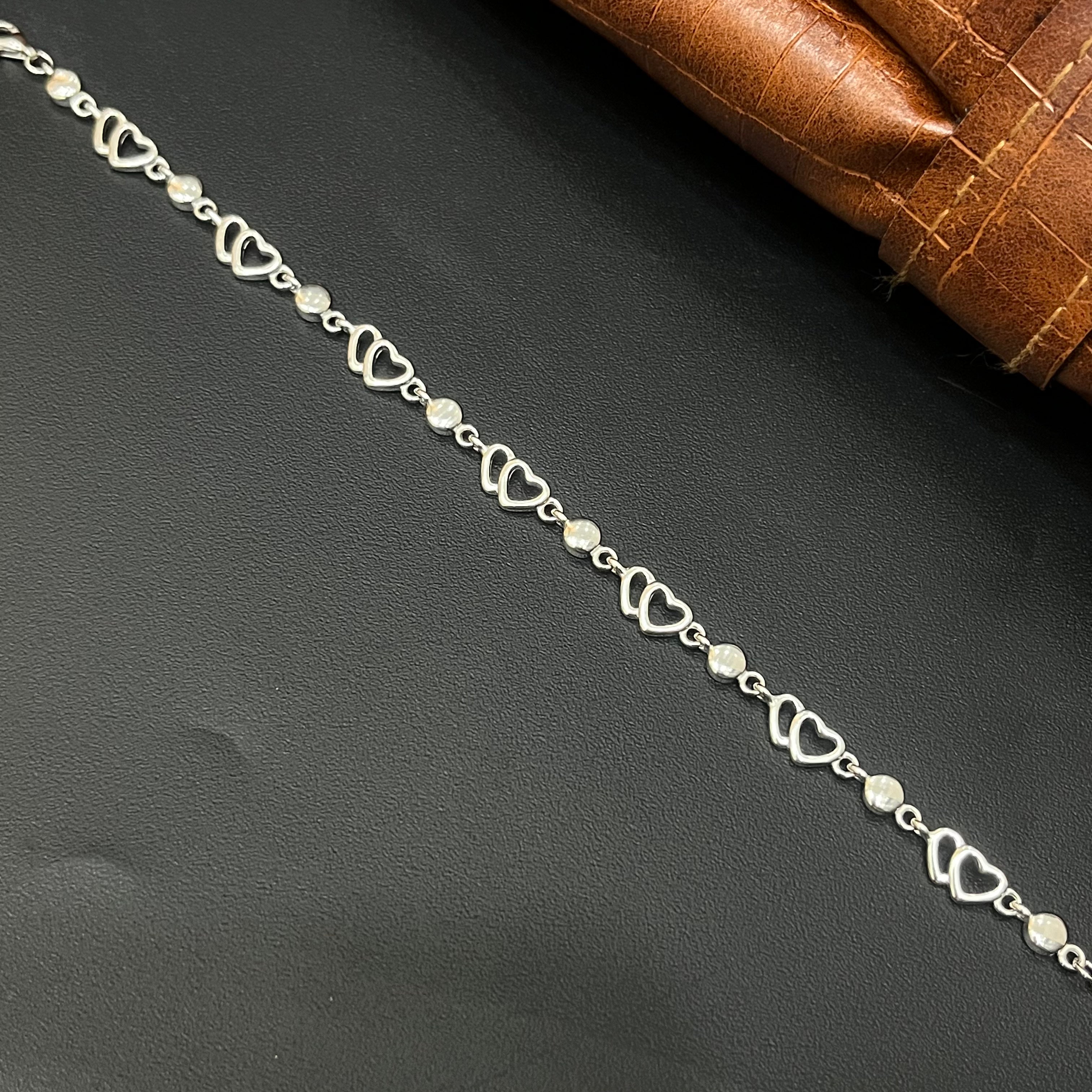 Silver Ladies Bracelet Rhodium R03 925