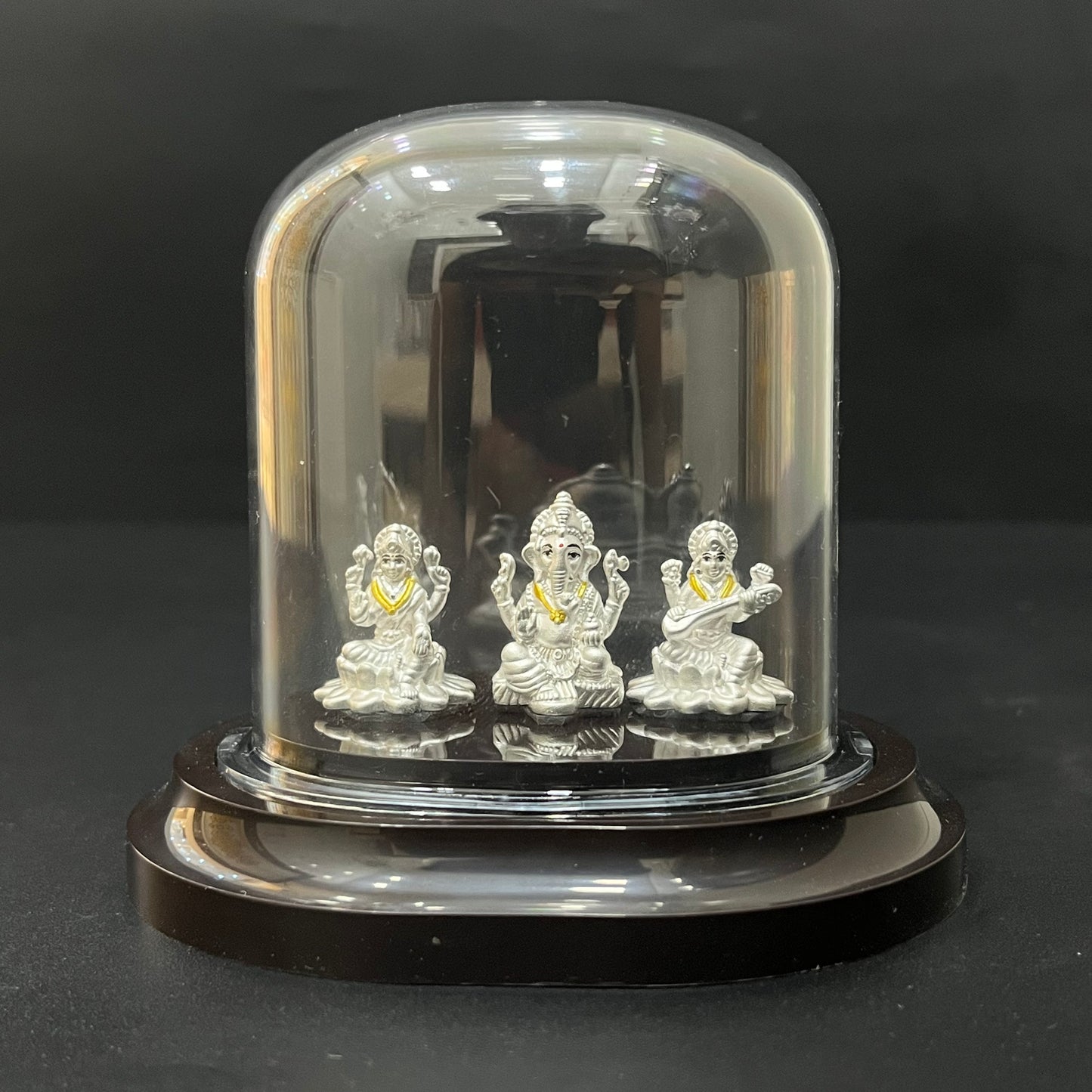 Silver Ganesh,Lakshmi & Sarswathi Idol