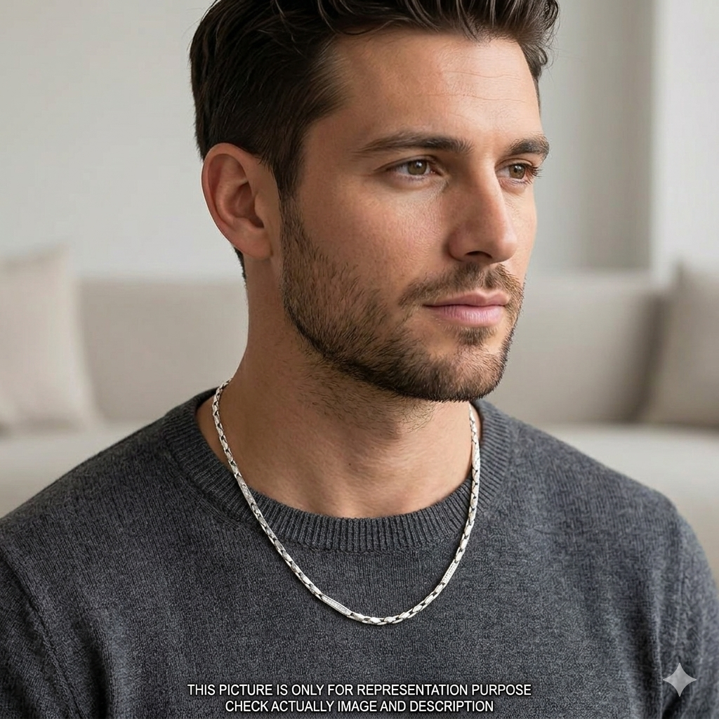 Silver Mens Chain Italian Choco Chain