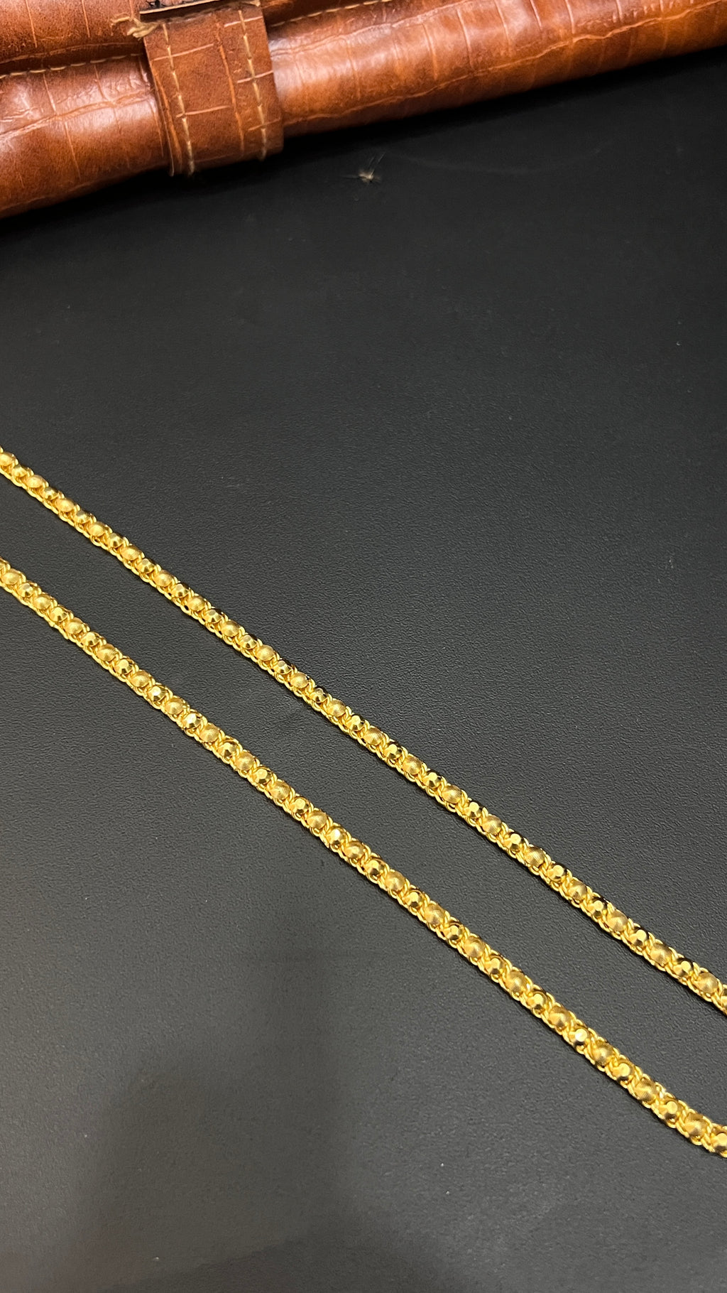 Silver Mens Dual Gold Finished Chain