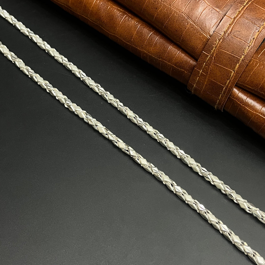 Silver Mens Chain Premium Kathli Cut MatDisc Editon M03 925