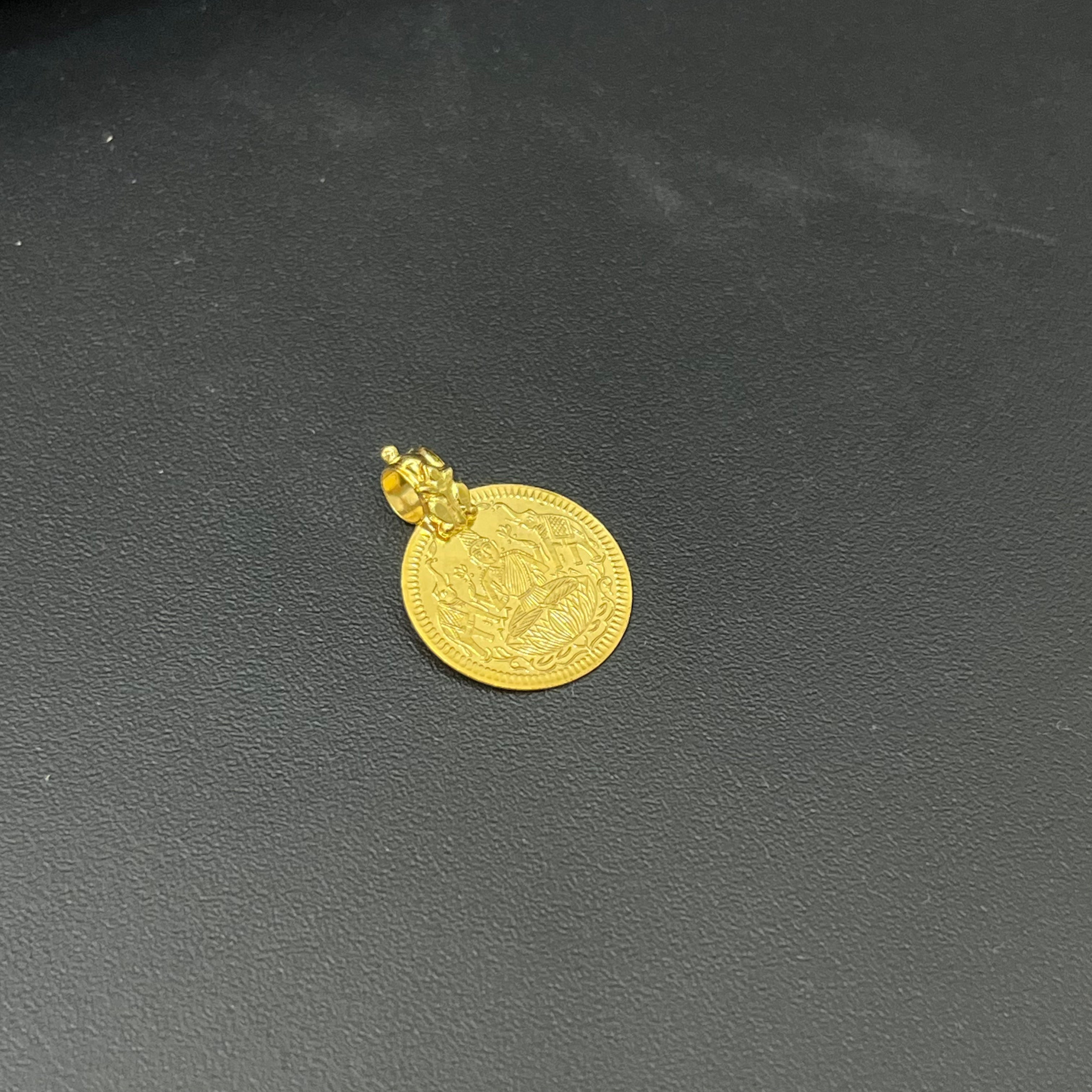 Silver Lakshmi Kasu Gold Finished
