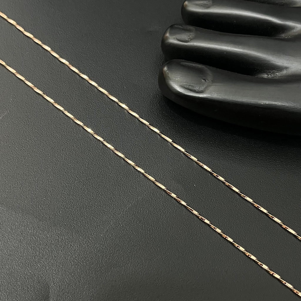 Silver Ladies Anklet Twisted  925