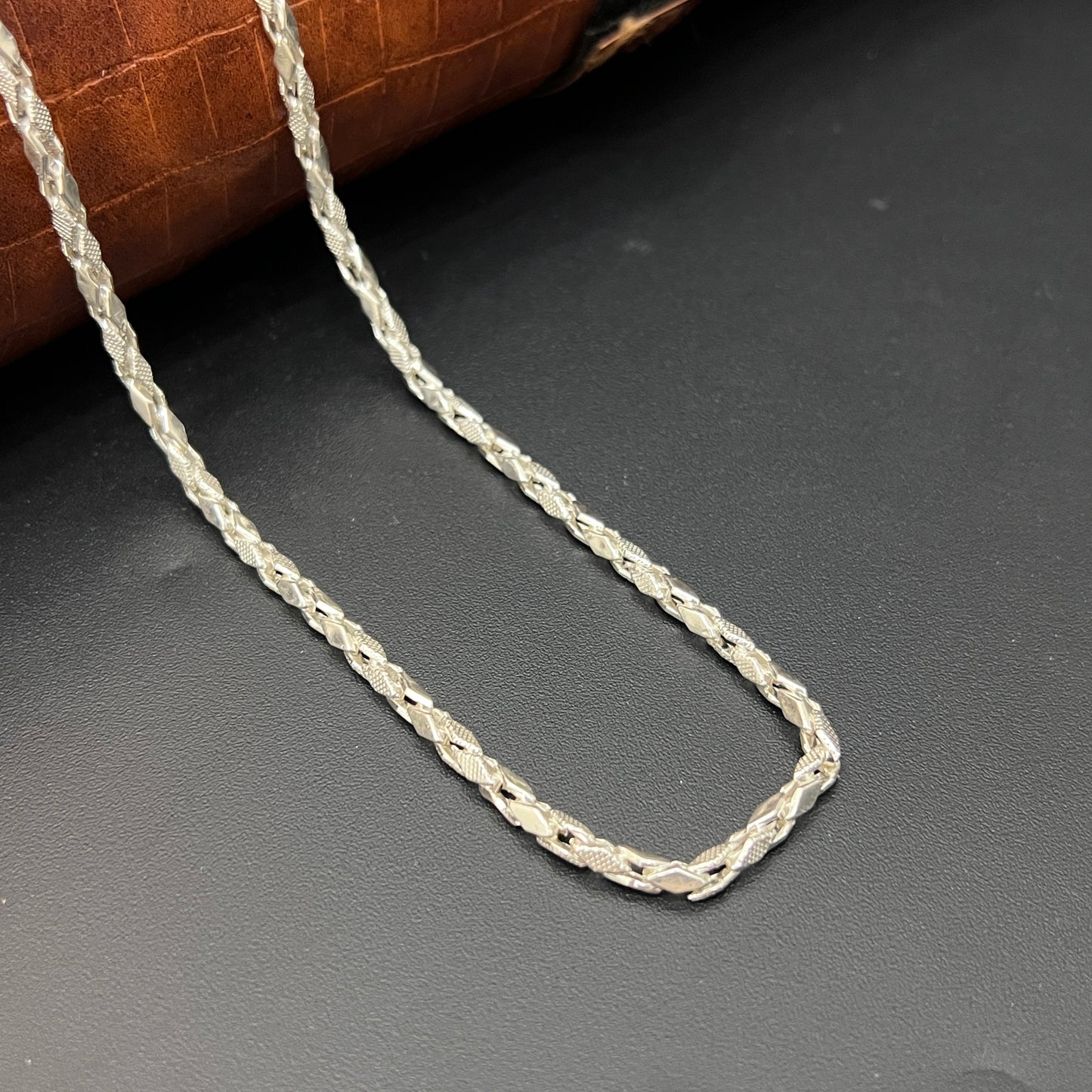 Silver Kathli Silver Finished Matte Finished