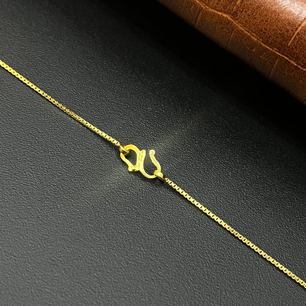 Ladies Gold Infinity AD Heartz Chain