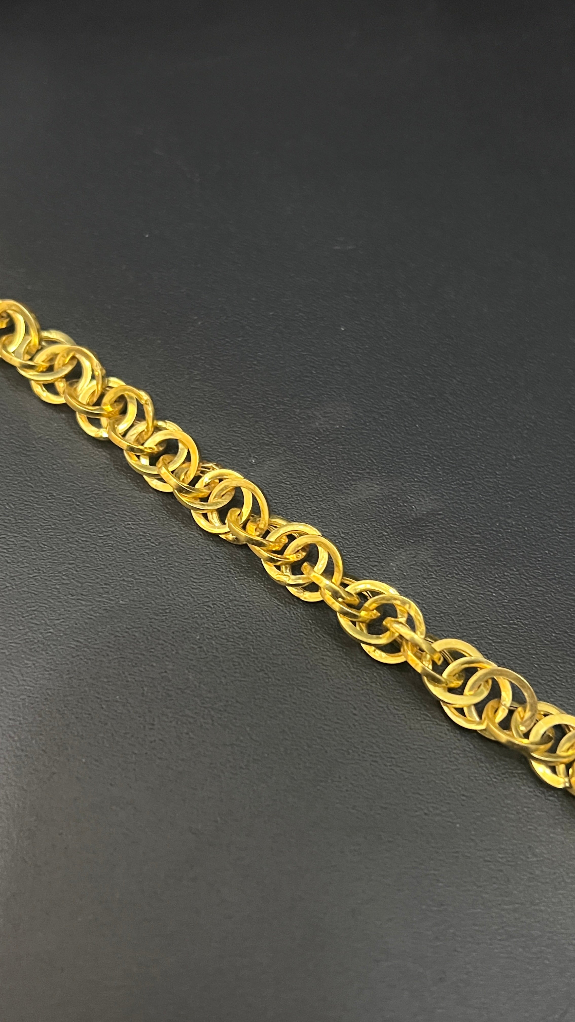 Men’s Silver Bracelet Indo-Italian Interlinked Chain Design B01